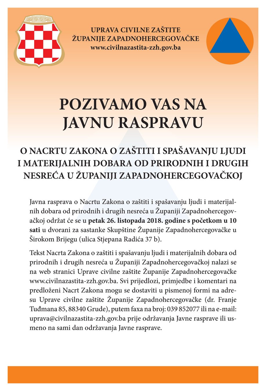 plakat poziv na raspravu