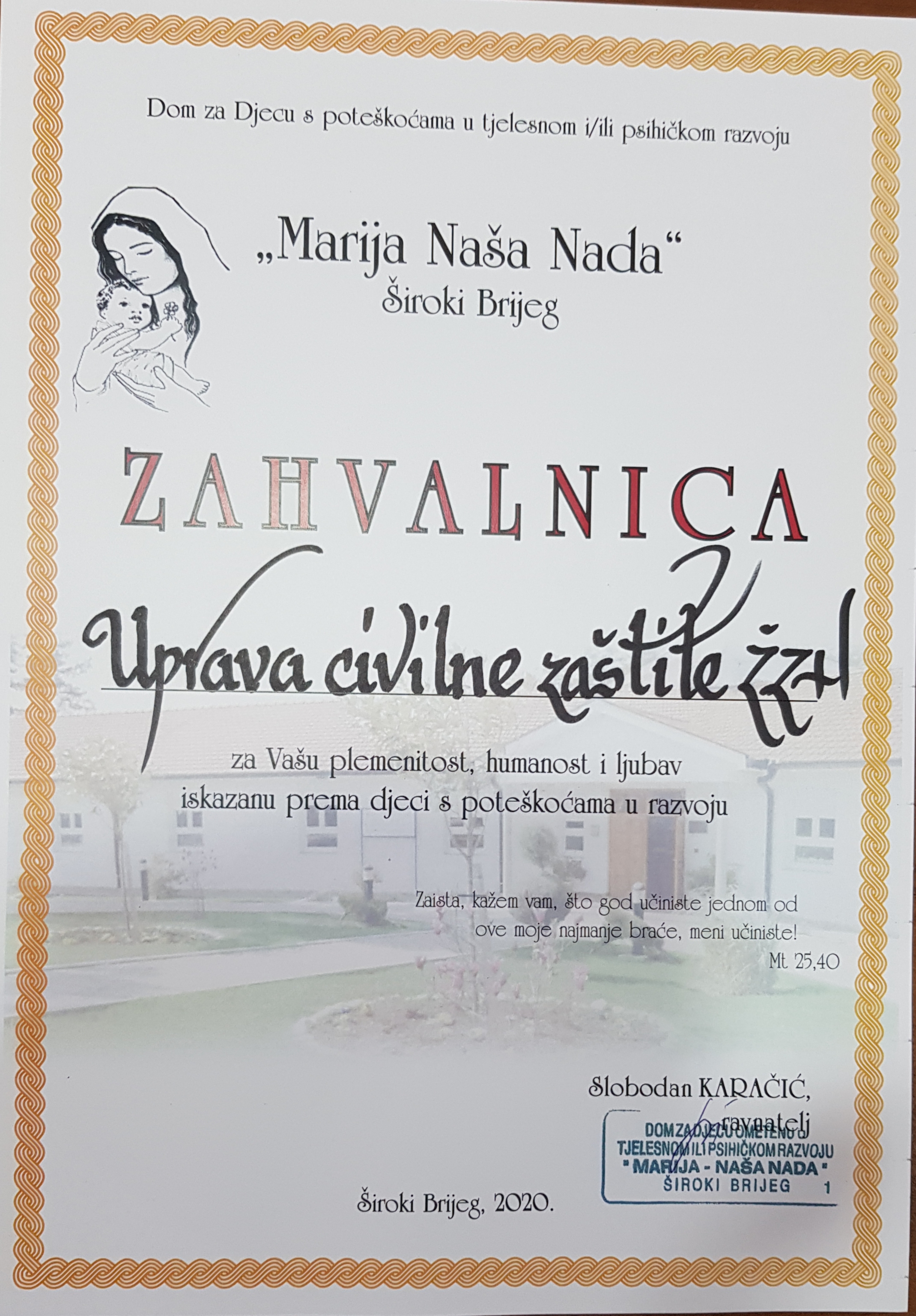 zahvalnica marija nada