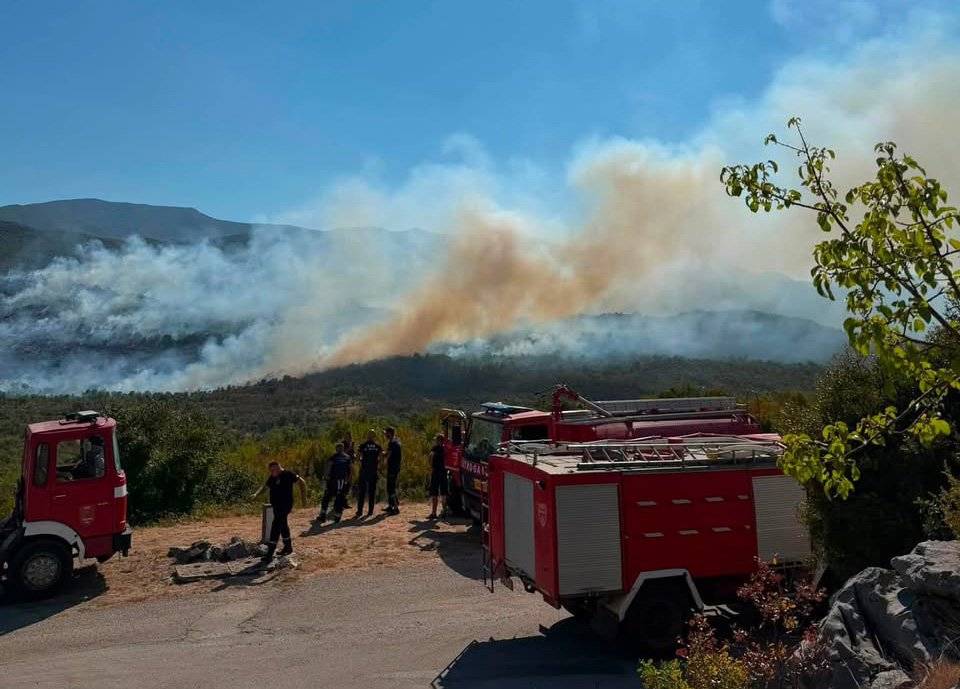 Požar s područja općine Grude se širi prema Hrvatskoj